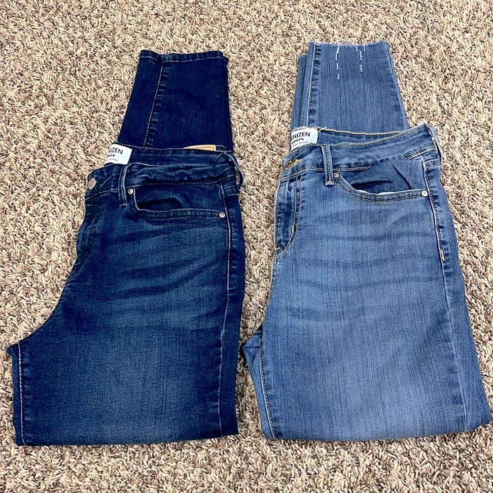LEVI’S DENIZEN Mid-rise skinny jeans